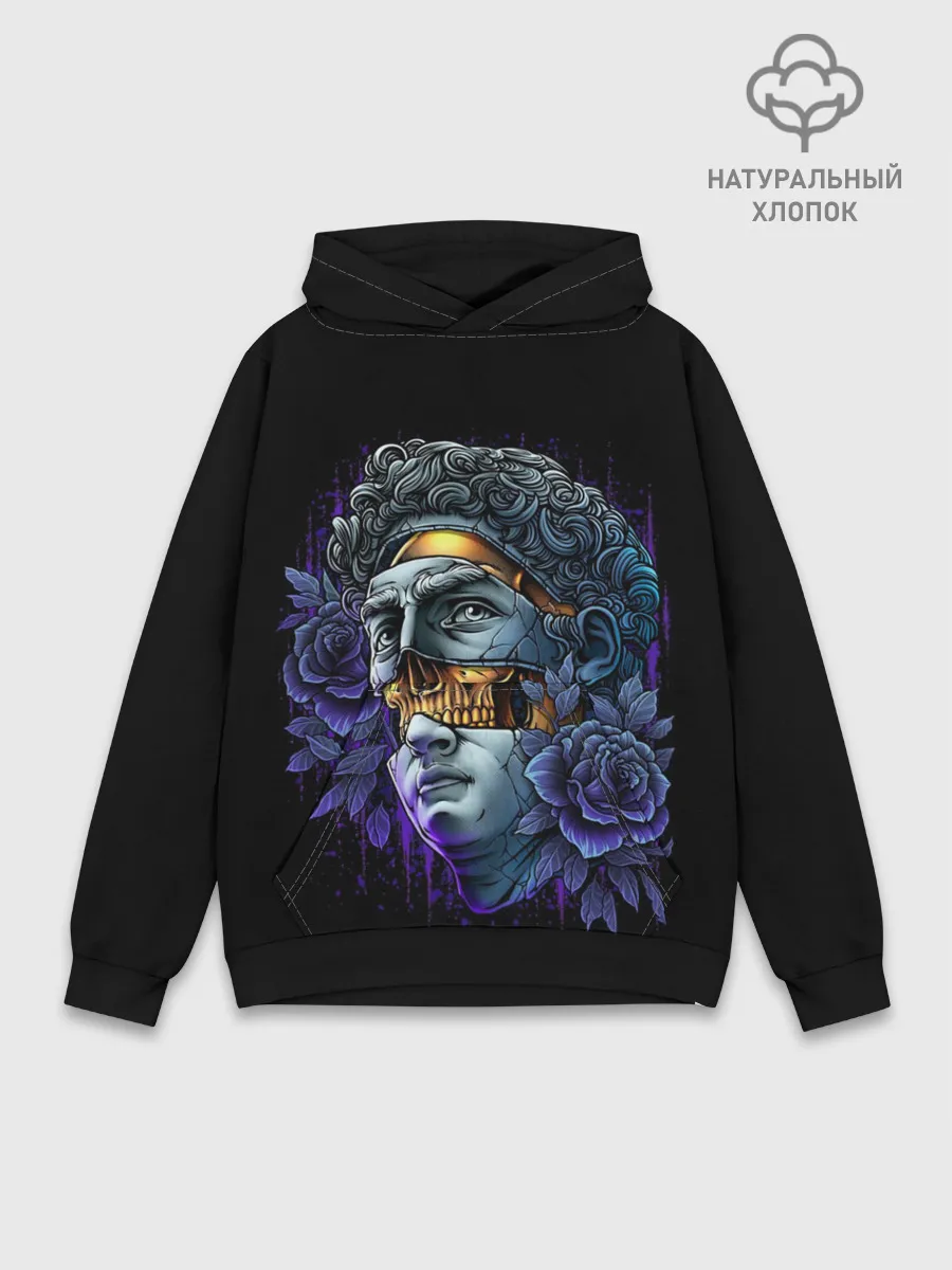 Худи мужской база хлопок / David Skull