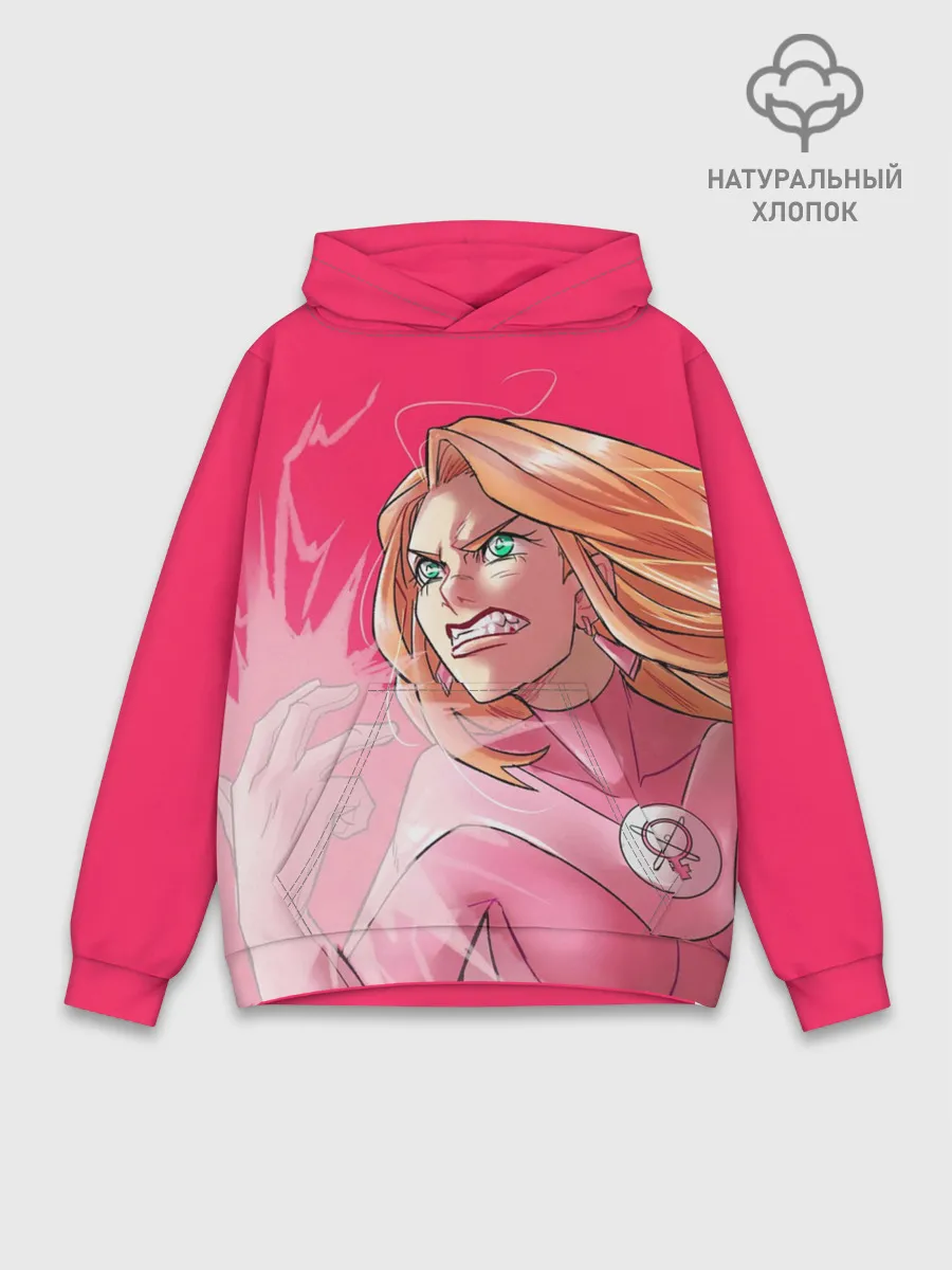 Худи мужской база хлопок / Атом Ева