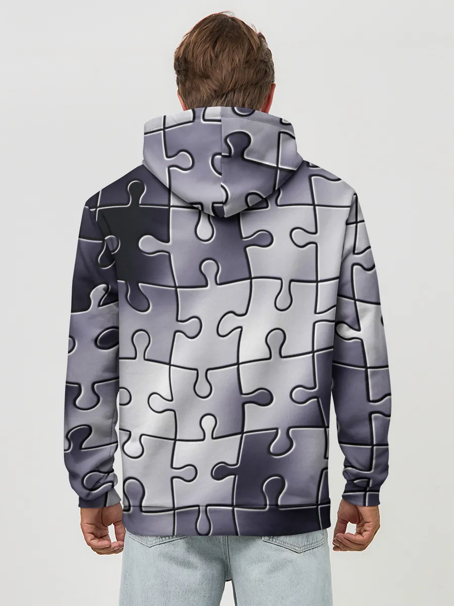 Худи мужской база хлопок / Пазлы