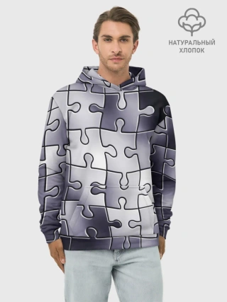 Худи мужской база хлопок / Пазлы