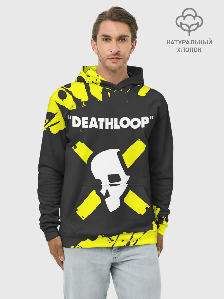 Худи мужской база хлопок / Deathloop - Paint