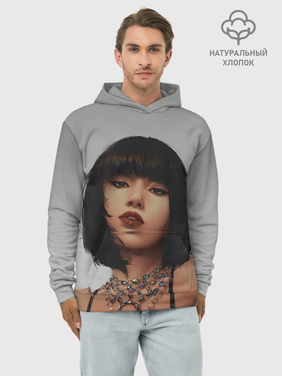 Худи мужской база хлопок / Hot Lisa