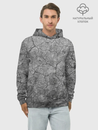 Худи мужской база хлопок / Трещины