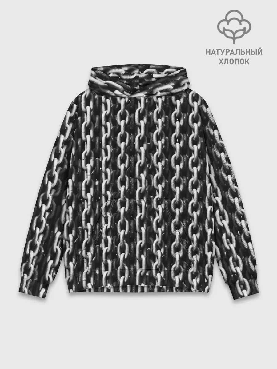 Худи мужской база хлопок / Якорные Цепи