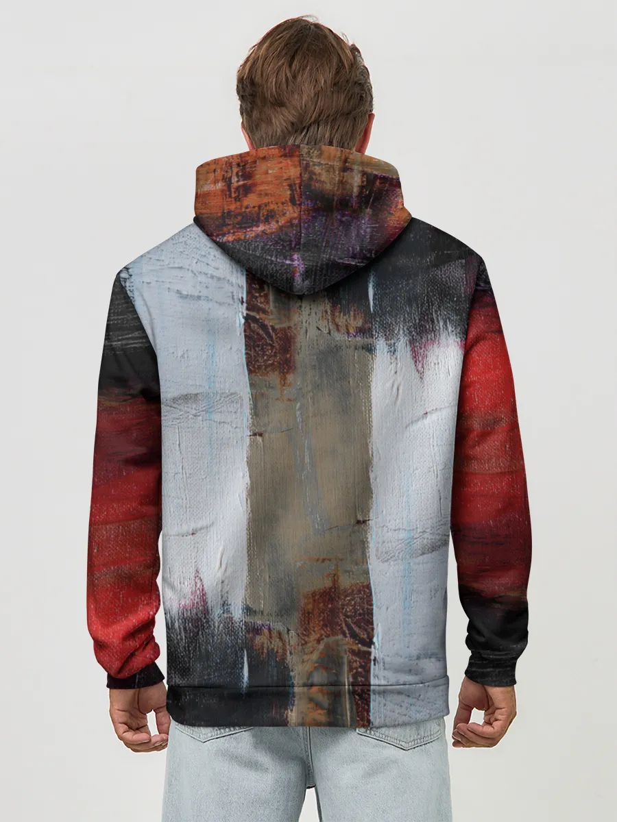 Худи мужской база хлопок / Абстракция Красок