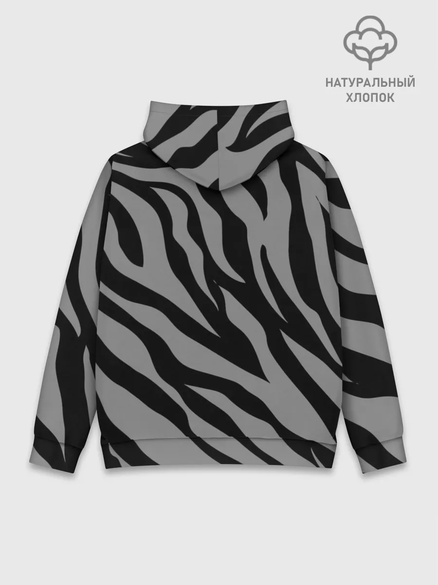 Худи мужской база хлопок / Камуфляж Зебра