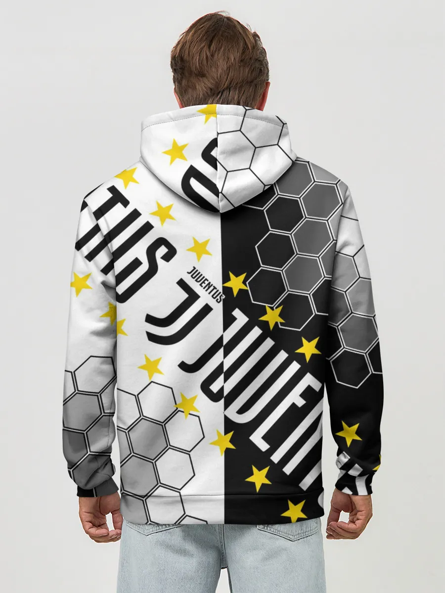 Худи мужской база хлопок / JUVENTUS / ЮВЕНТУС / ЗВЕЗДЫ