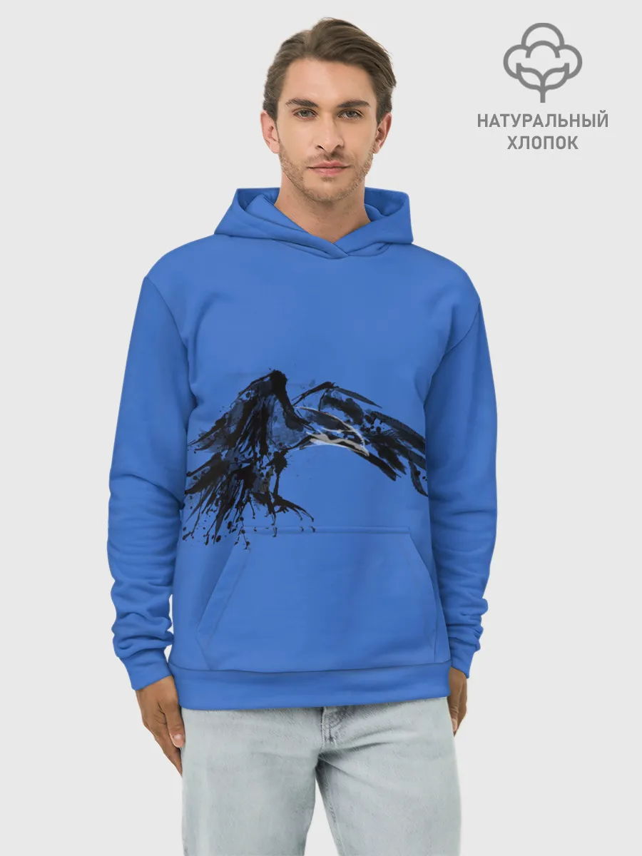 Худи мужской база хлопок / Тень ворона