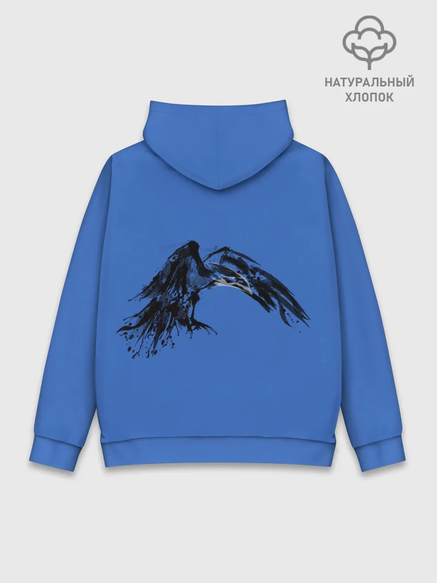 Худи мужской база хлопок / Тень ворона