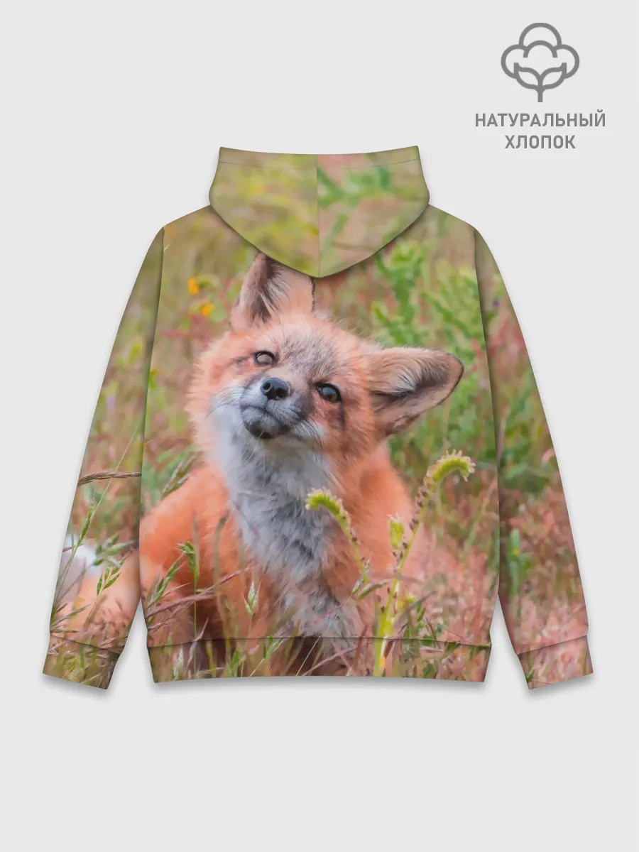 Худи мужской база хлопок / Лисичка