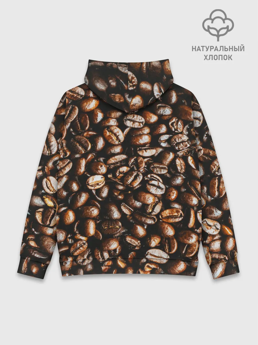 Худи мужской база хлопок / Зерна Кофе