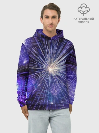 Худи мужской база хлопок / Фейерверк