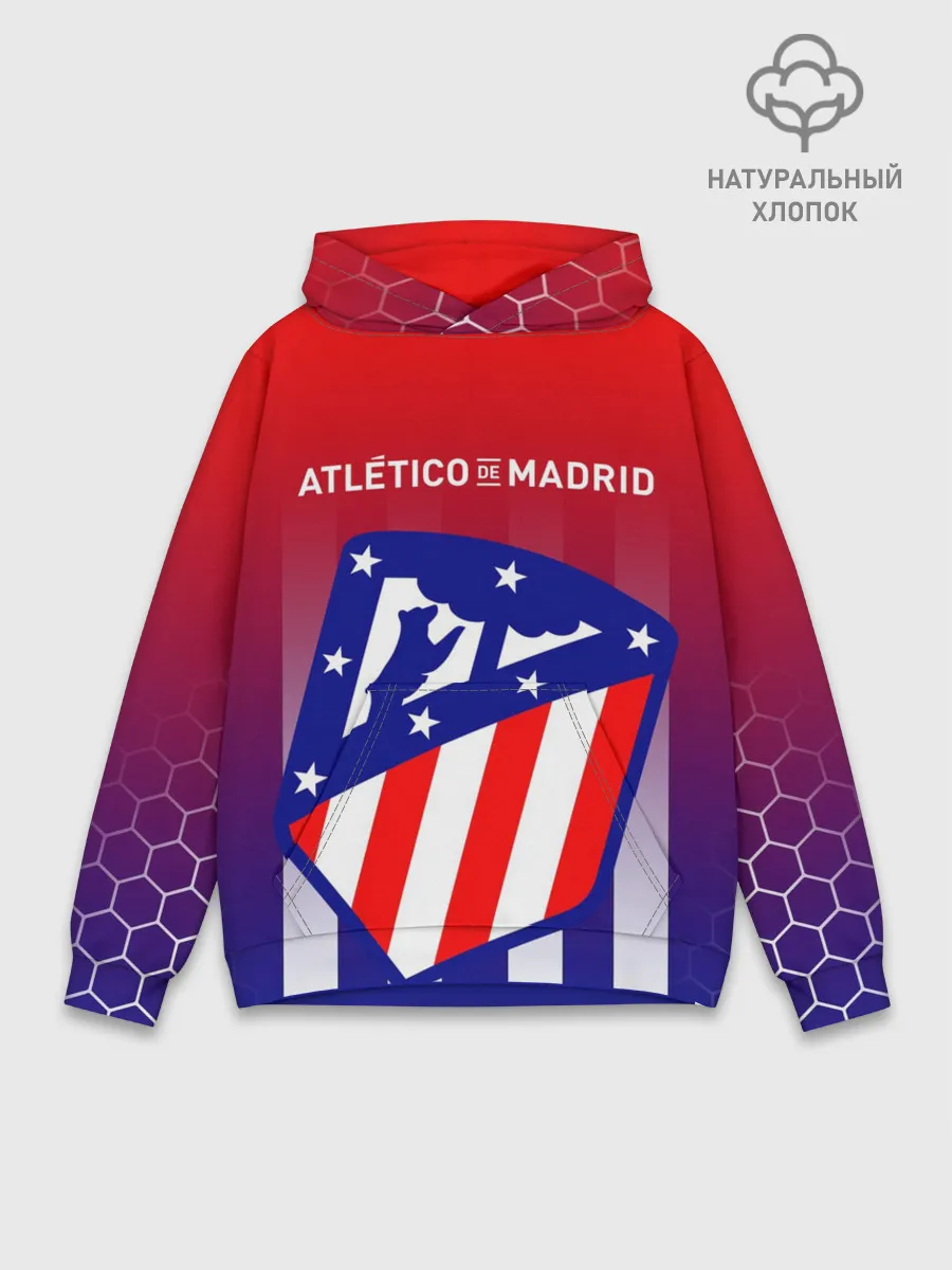 Худи мужской база хлопок / ATLETICO DE MADRID / АТЛЕТИКО