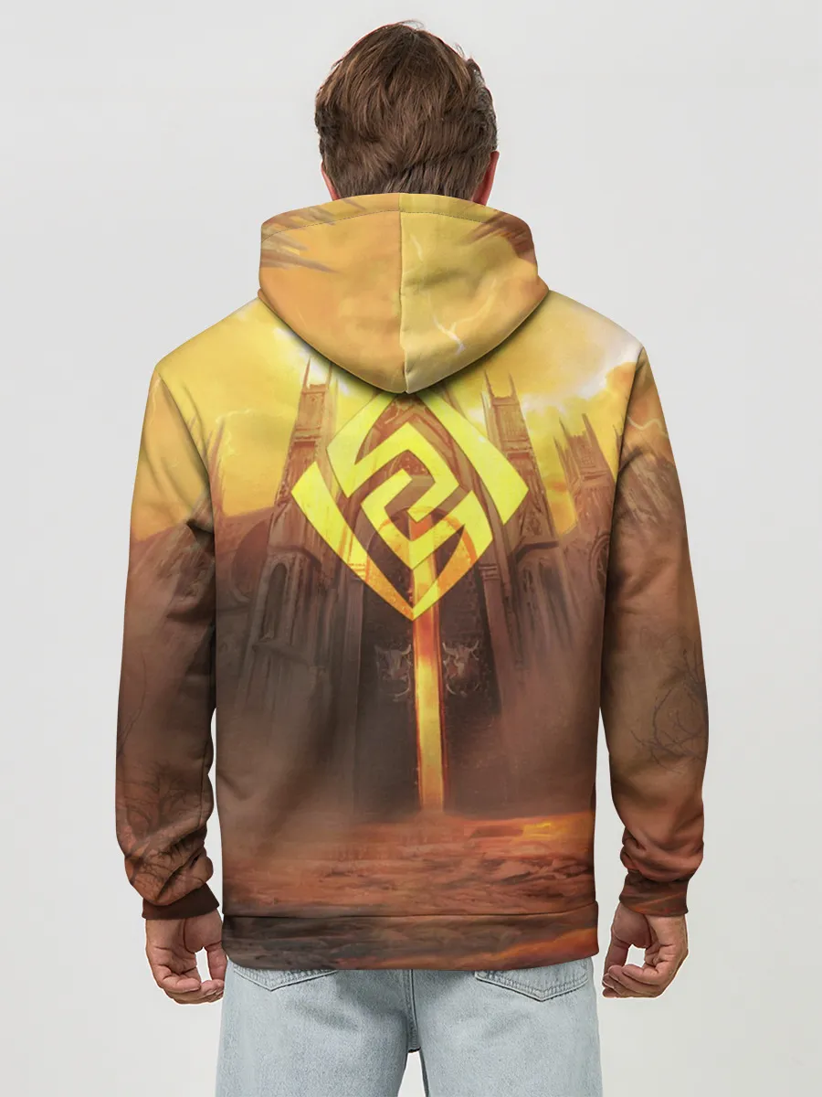 Худи мужской база хлопок / GENSHIN INPACT, Zhong li