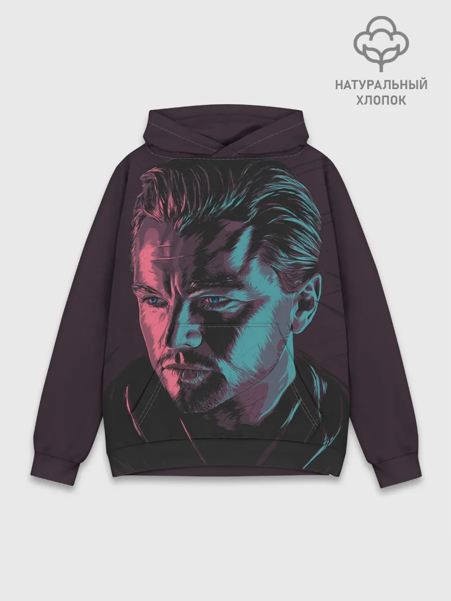 Худи мужской база хлопок / Ди Каприо