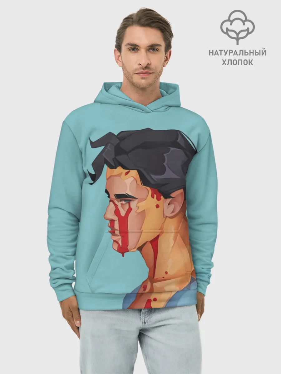 Худи мужской база хлопок / Неуязвимый