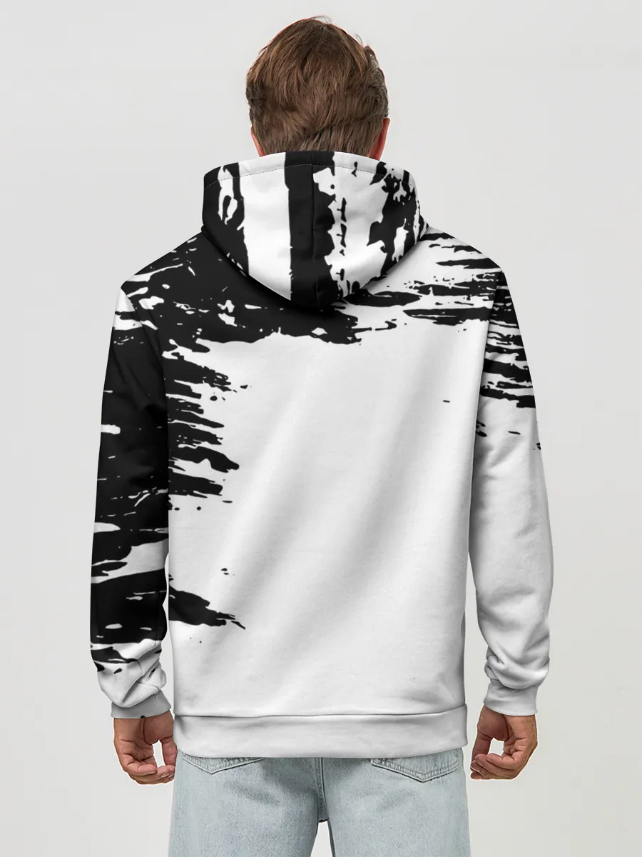 Худи мужской база хлопок / Ями Сукэхиро Чёрный клевер