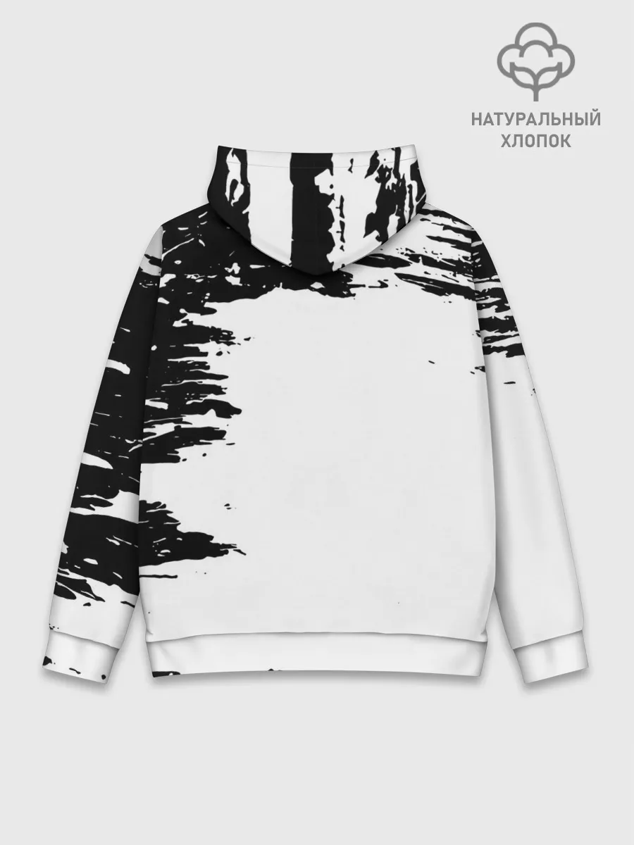 Худи мужской база хлопок / Ями Сукэхиро Чёрный клевер