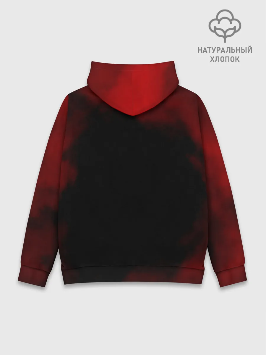 Худи мужской база хлопок / Аста и демон Чёрный клевер