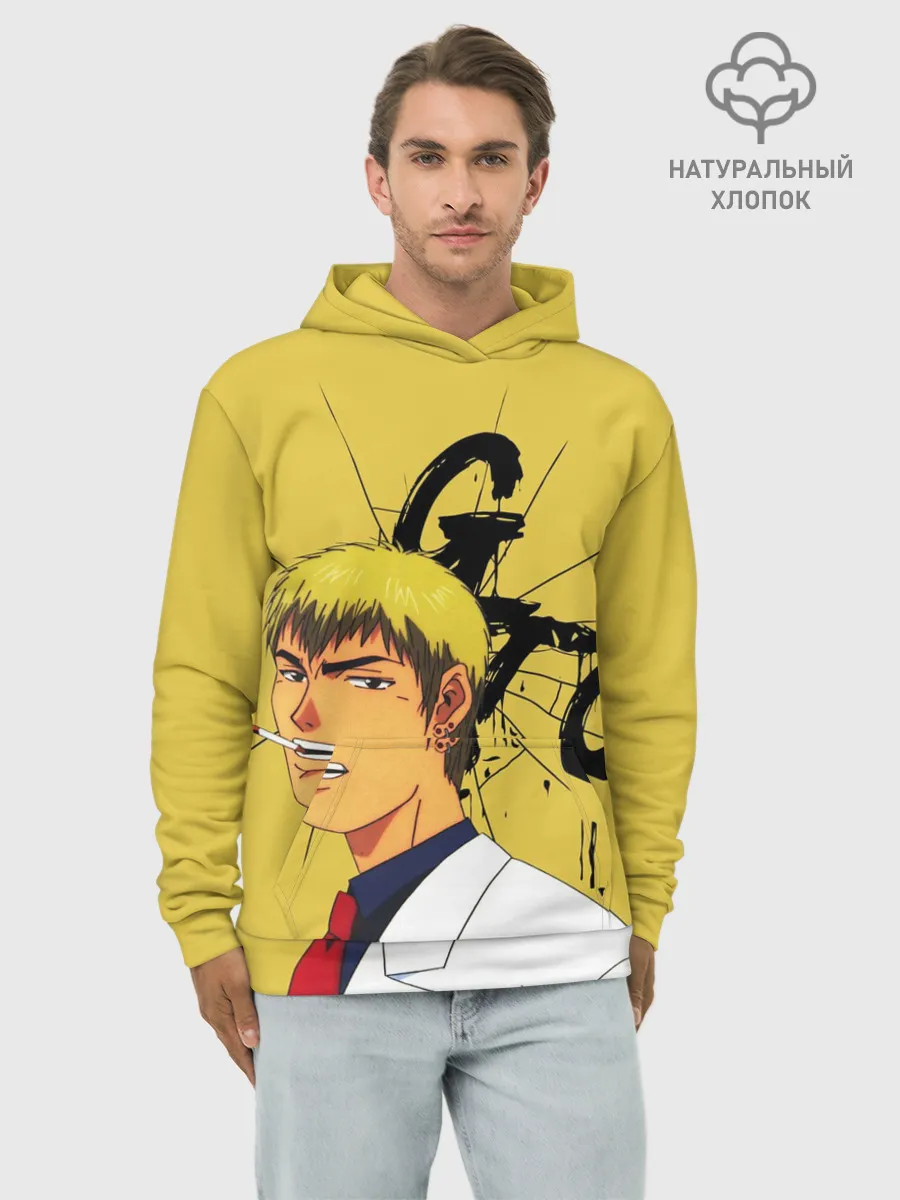 Худи мужской база хлопок / Крутой учитель Онидзука