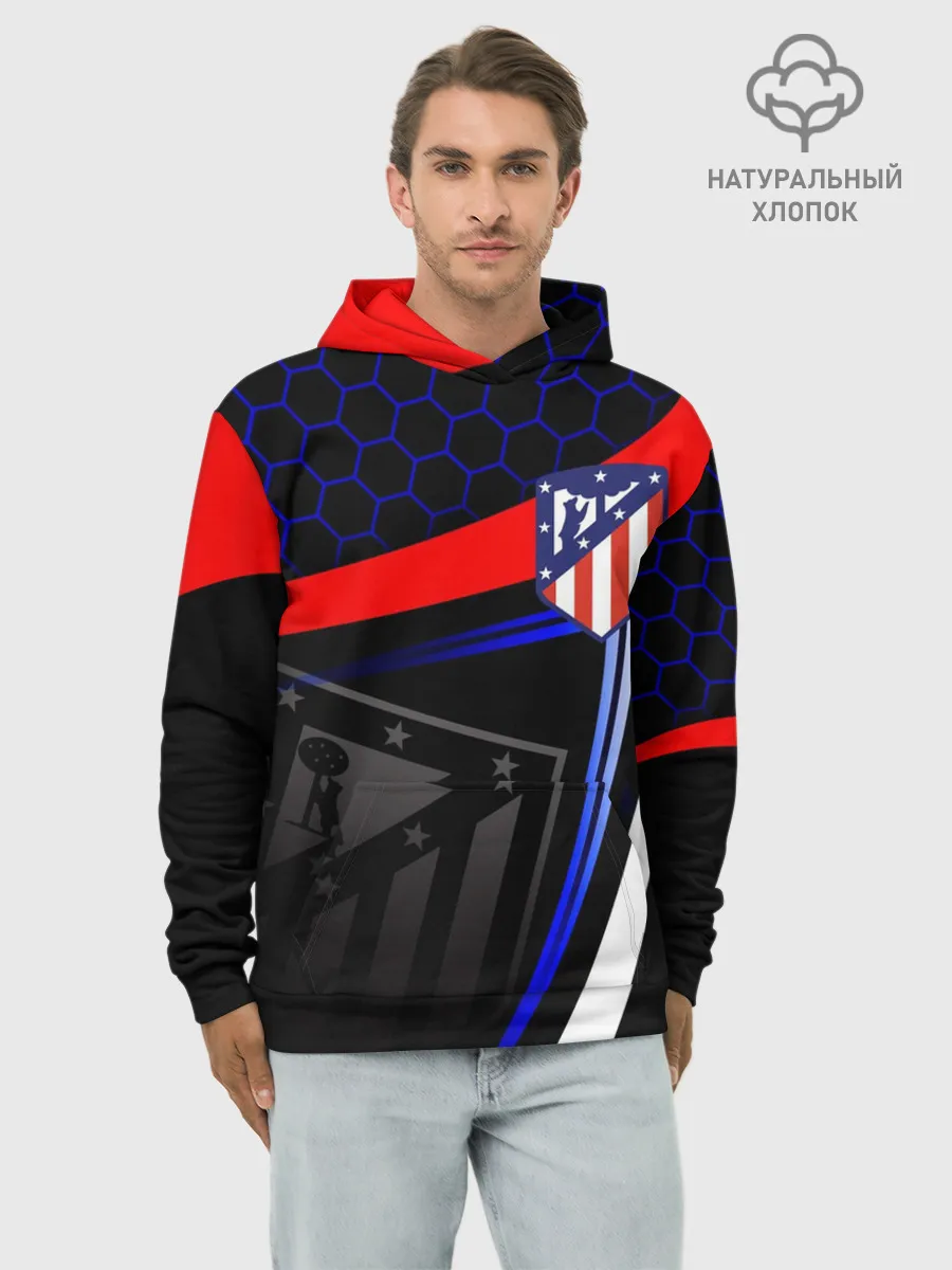 Худи мужской база хлопок / АТЛЕТИКО МАДРИД / ATLETICO