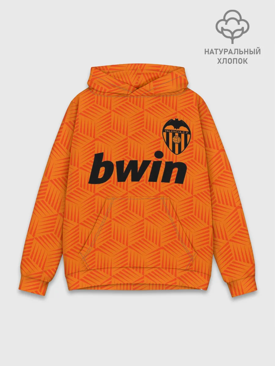 Худи мужской база хлопок / ФК ВАЛЕНСИЯ / ФОРМА 20-21