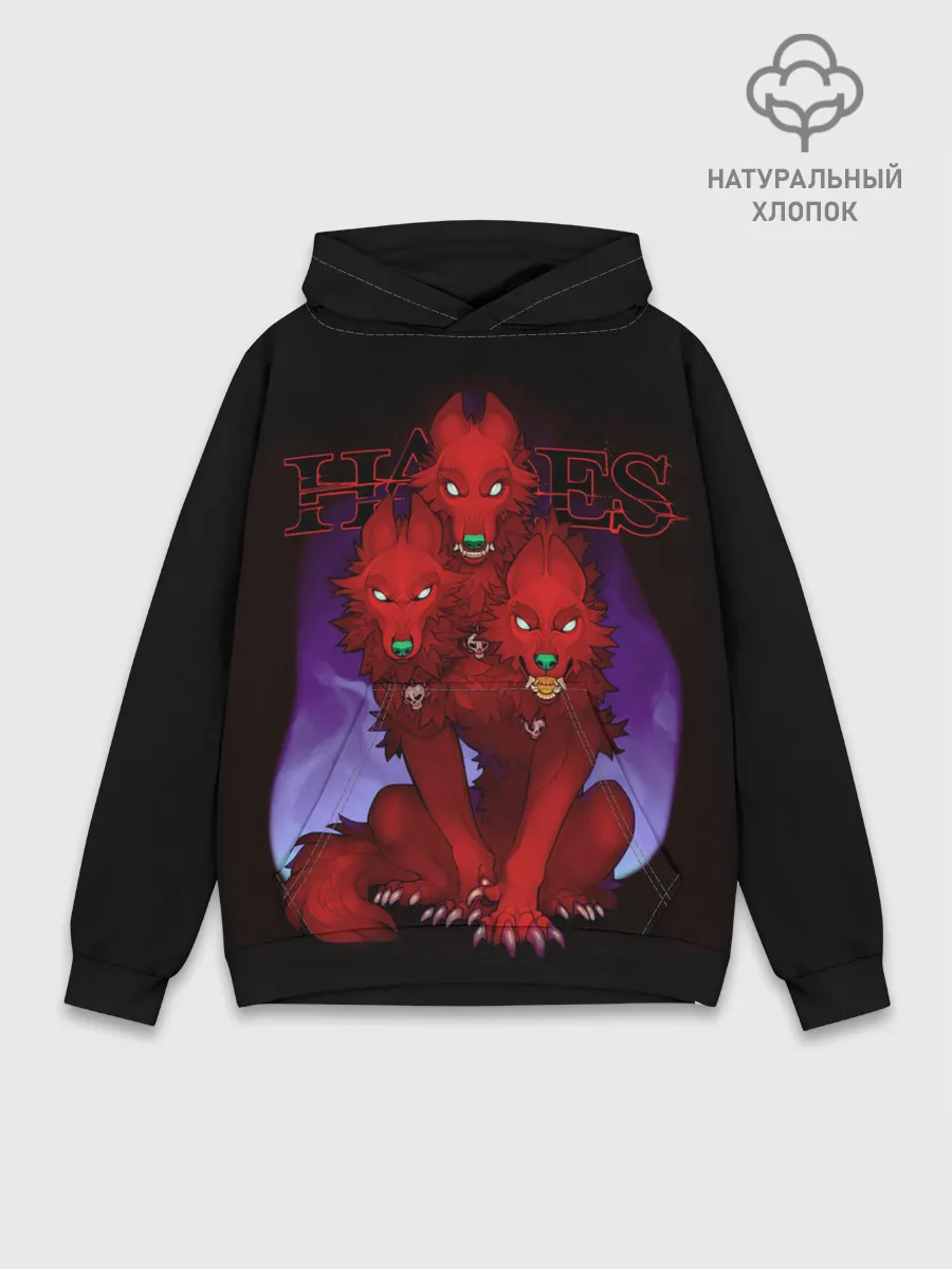 Худи мужской база хлопок / Hades wolf
