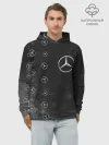 Худи мужской база хлопок / Мерседес - Взрыв