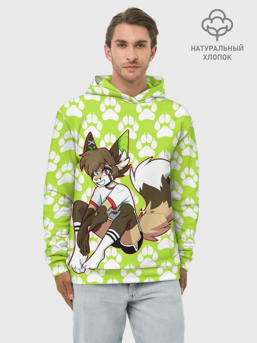 Худи мужской база хлопок / Фурии Лис