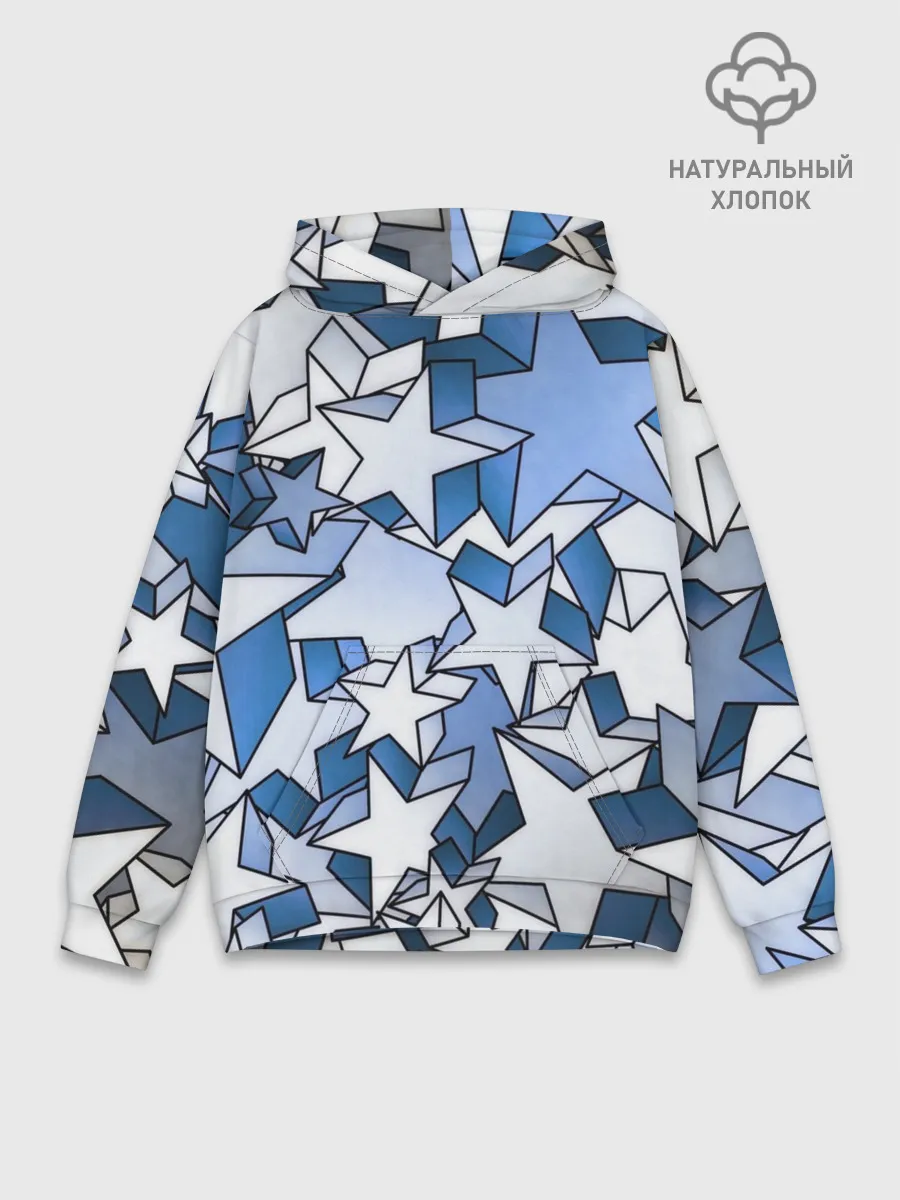 Худи мужской база хлопок / Магические звезды