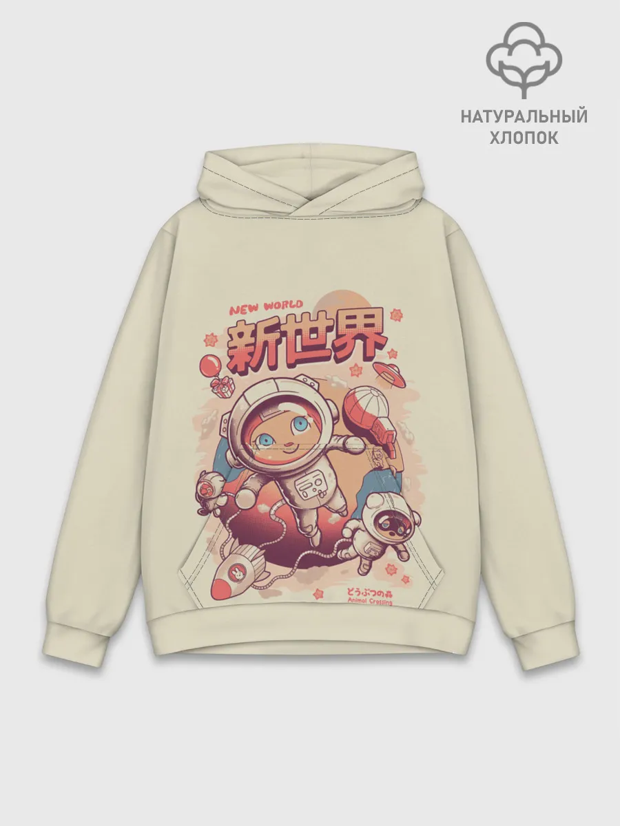 Худи мужской база хлопок / Space Crossing