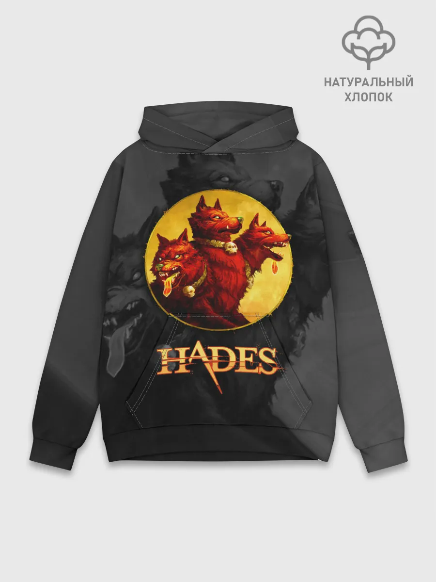 Худи мужской база хлопок / Hades wolf
