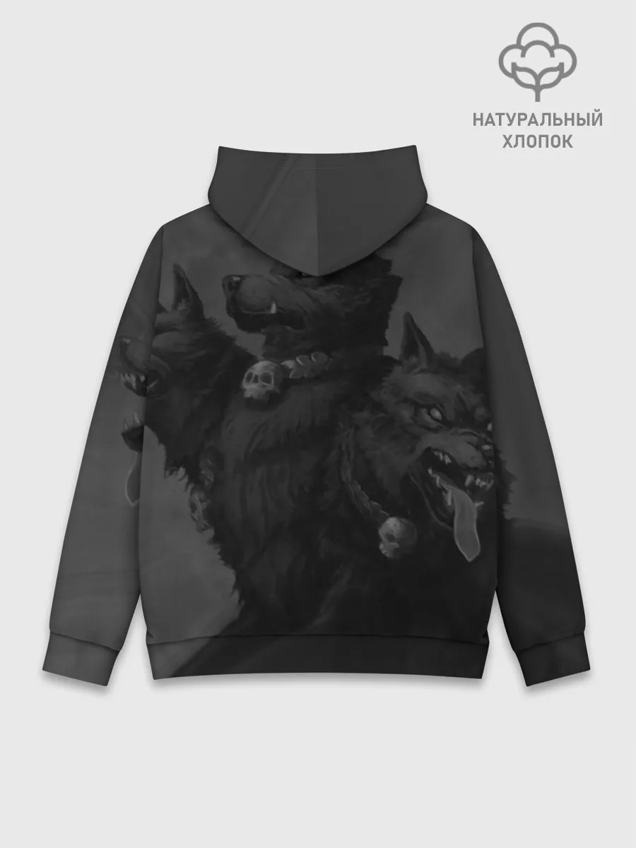 Худи мужской база хлопок / Hades wolf