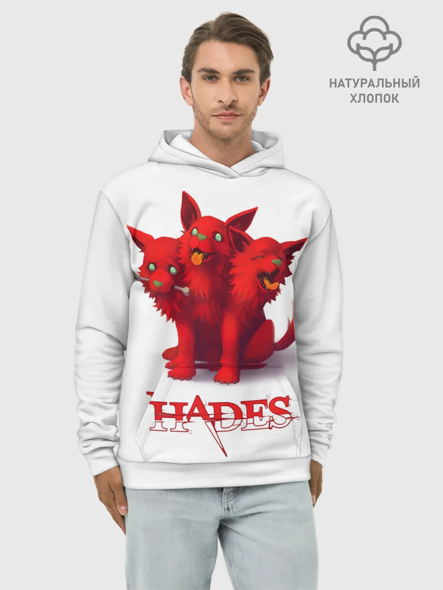 Худи мужской база хлопок / Hades wolf