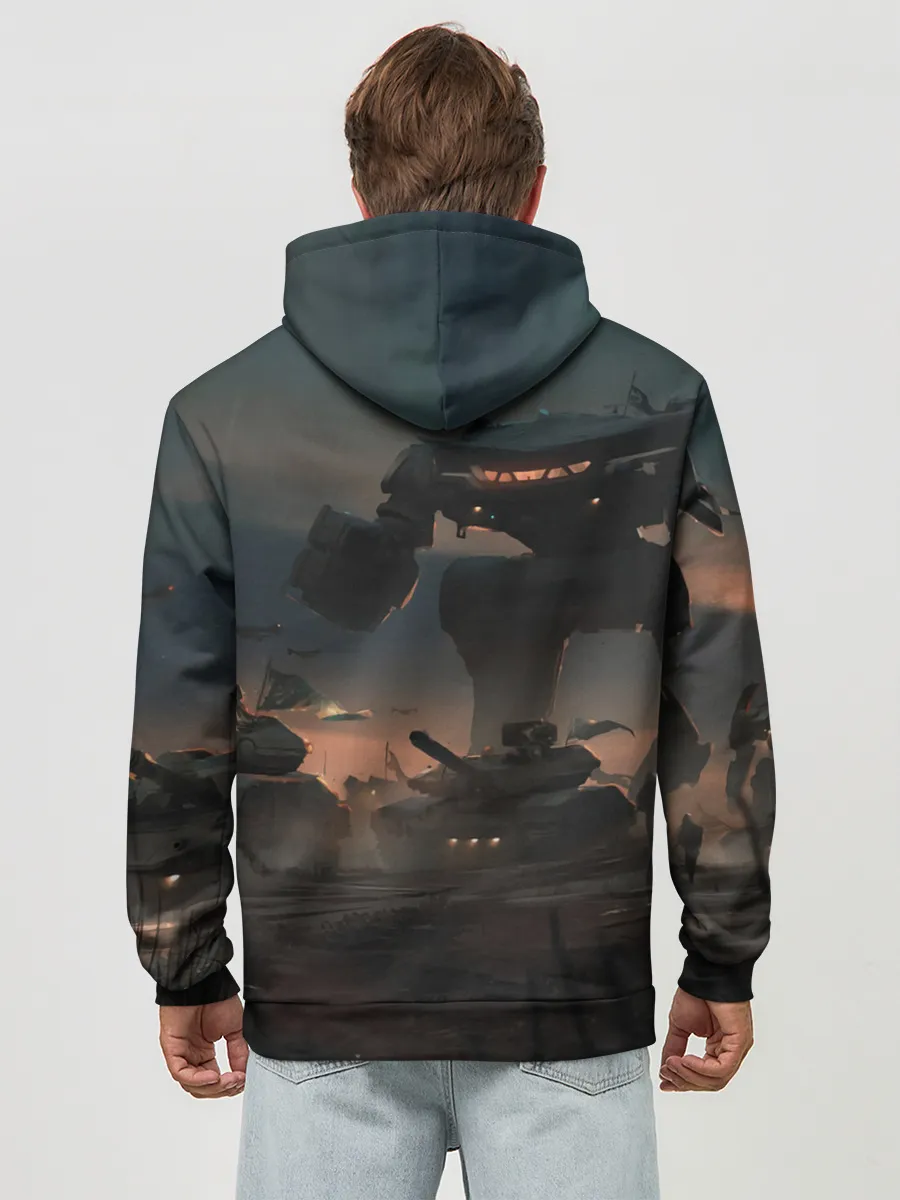 Худи мужской база хлопок / Боевоймех