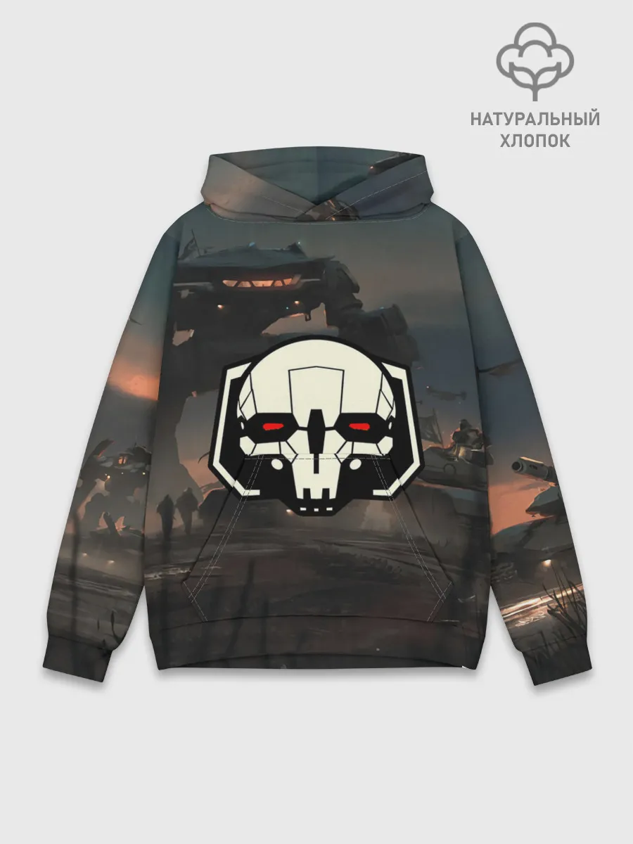 Худи мужской база хлопок / Боевоймех