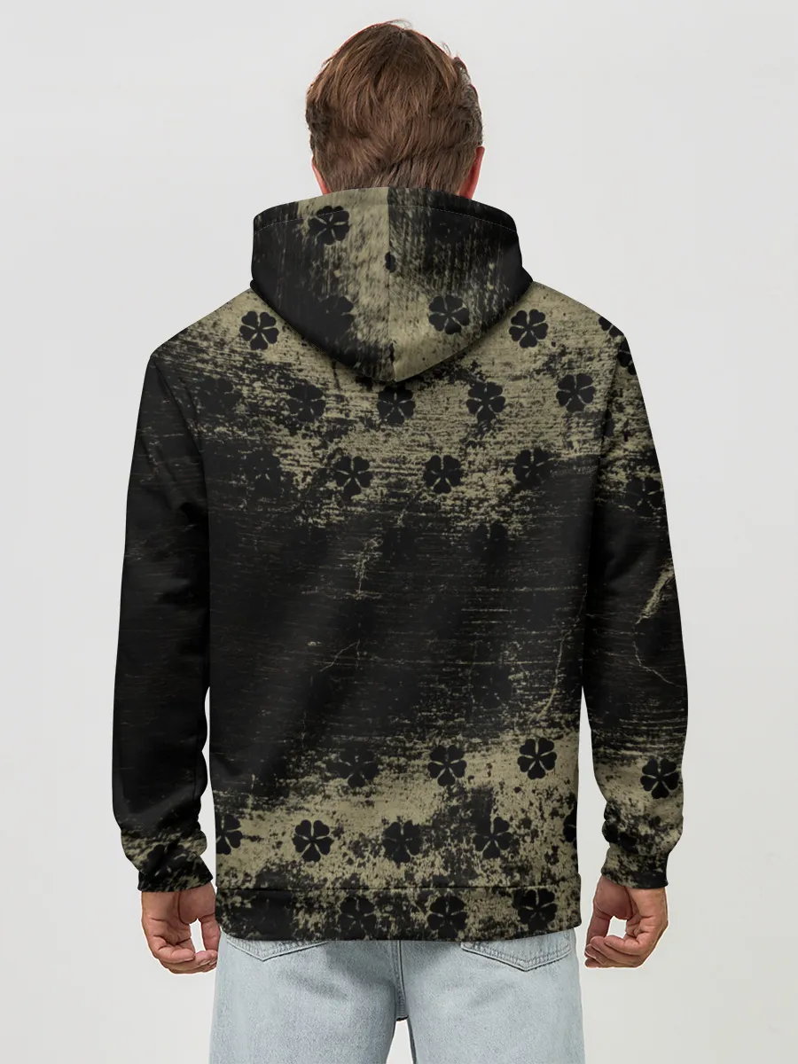 Худи мужской база хлопок / Золотой Рассвет Чёрный клевер