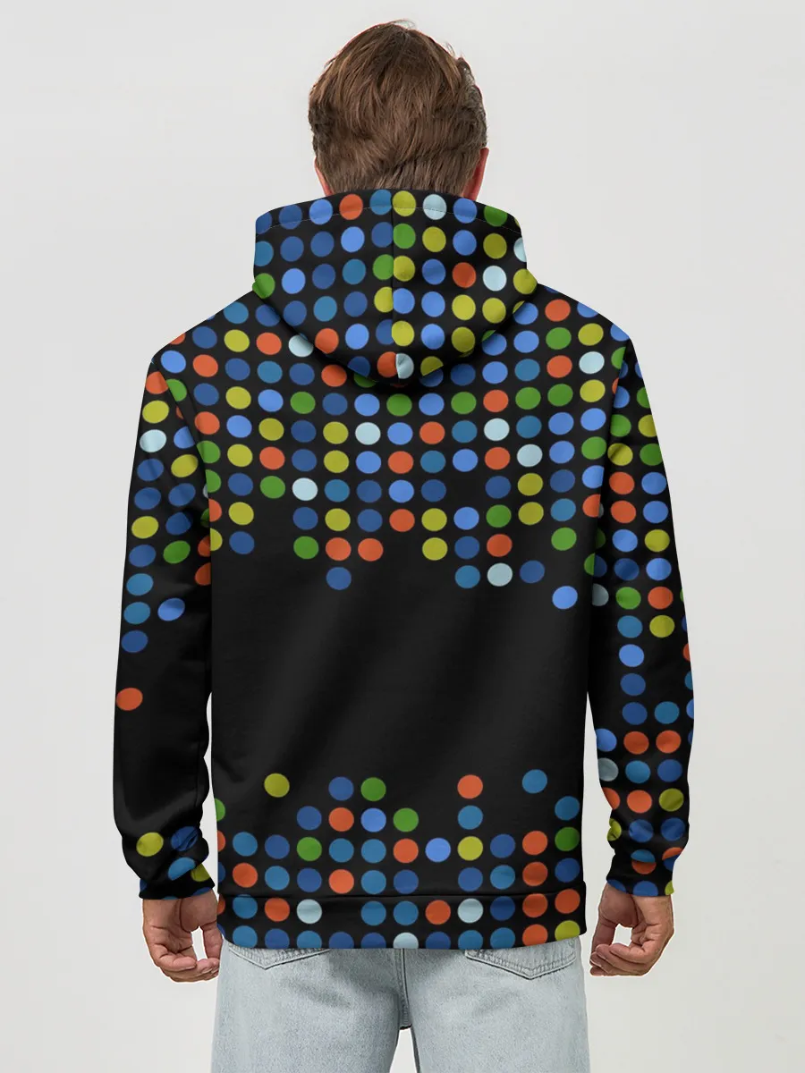 Худи мужской база хлопок / Динозавр-игрок