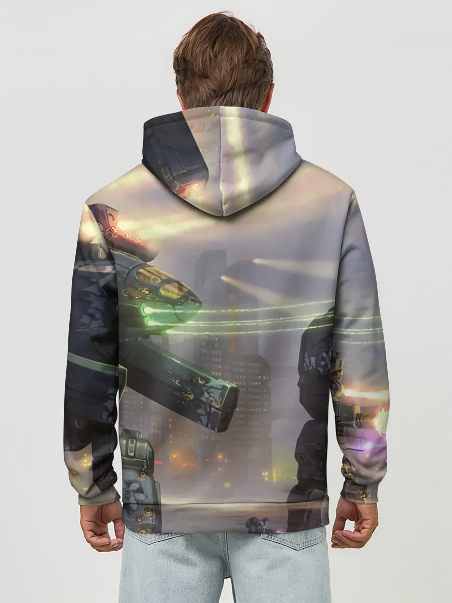 Худи мужской база хлопок / Боевая техника