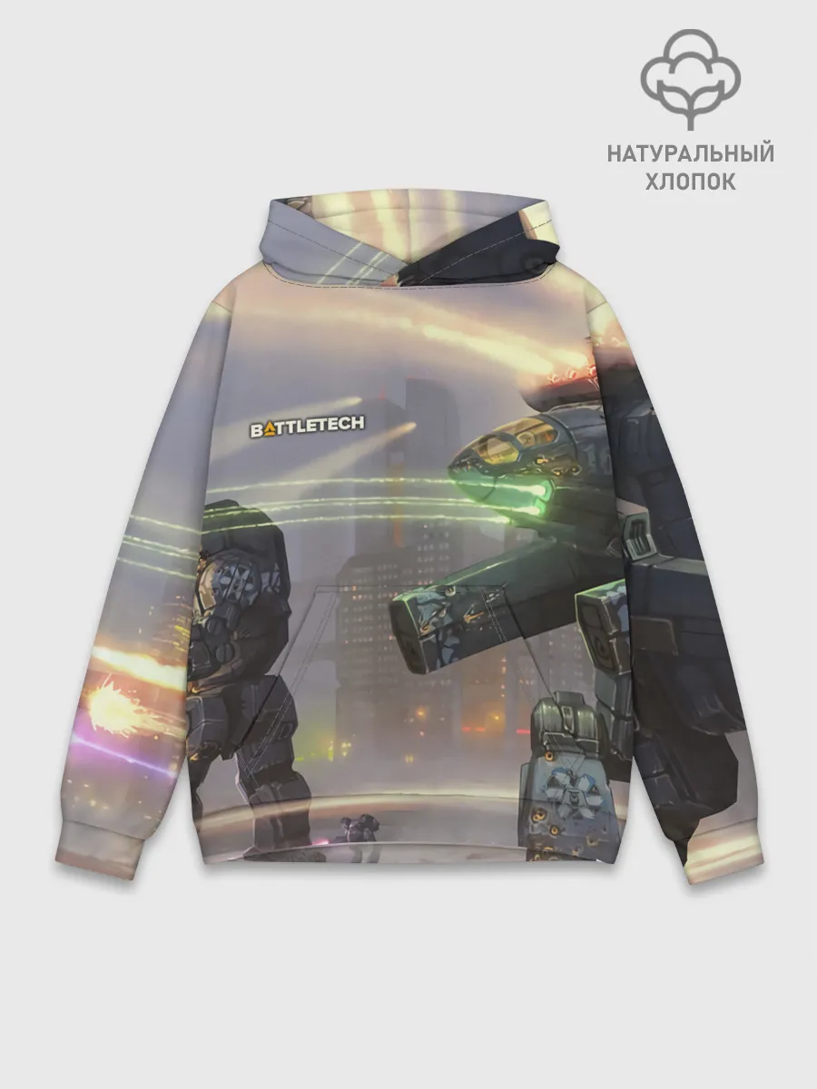 Худи мужской база хлопок / Боевая техника