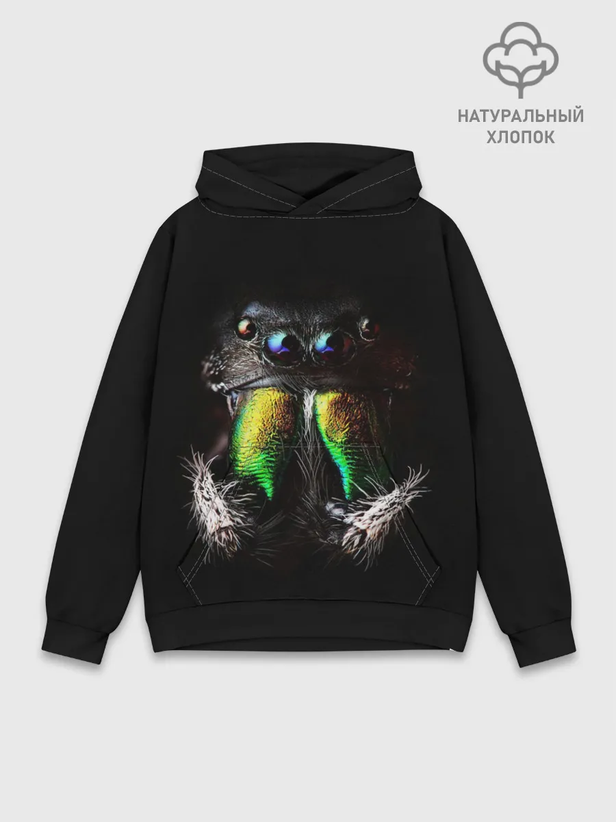 Худи мужской база хлопок / ПАУК МАКРО СЪЕМКА