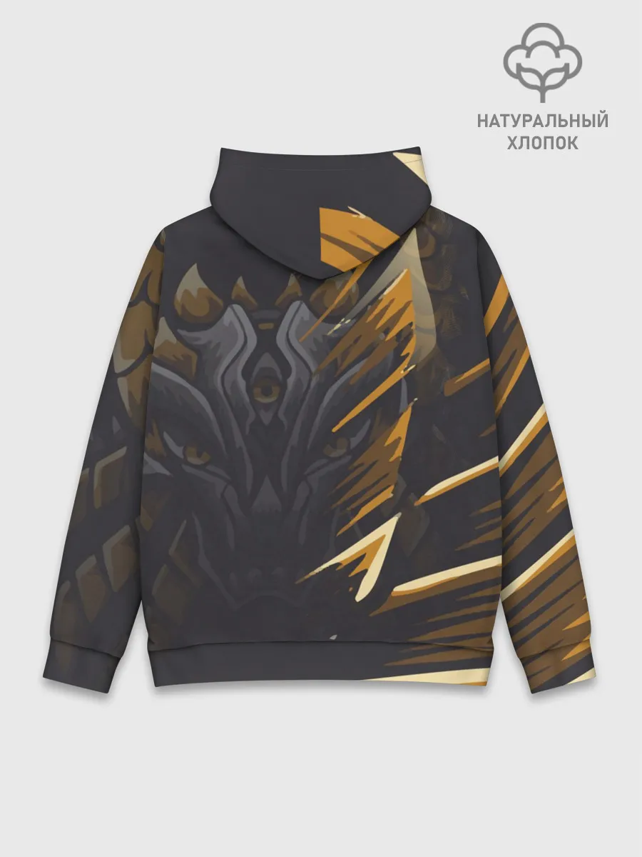 Худи мужской база хлопок / Монстр