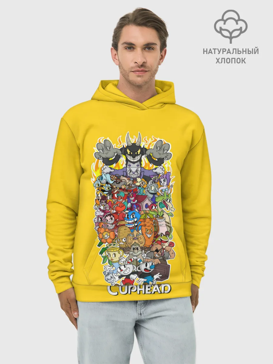Худи мужской база хлопок / CupHead Family