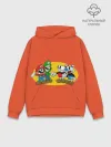 Худи мужской база хлопок / CupHead x Mario