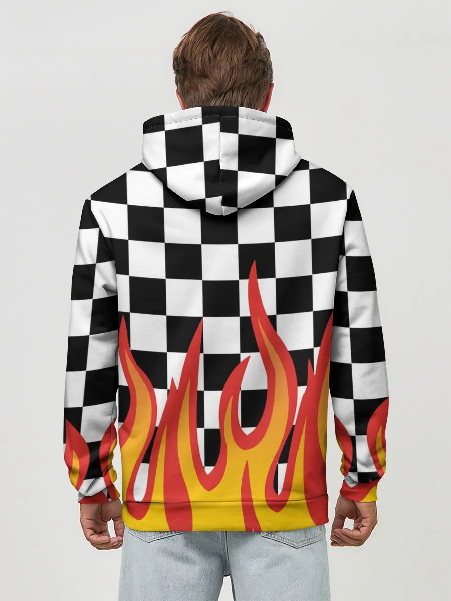 Худи мужской база хлопок / ОГОНЬ / УЗОР / PATTERN