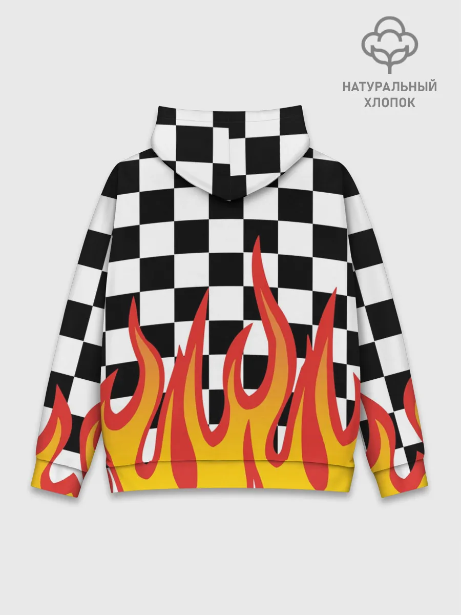 Худи мужской база хлопок / ОГОНЬ / УЗОР / PATTERN