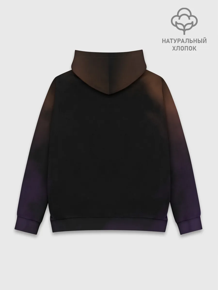 Худи мужской база хлопок / Ями Сукехиро Чёрный клевер