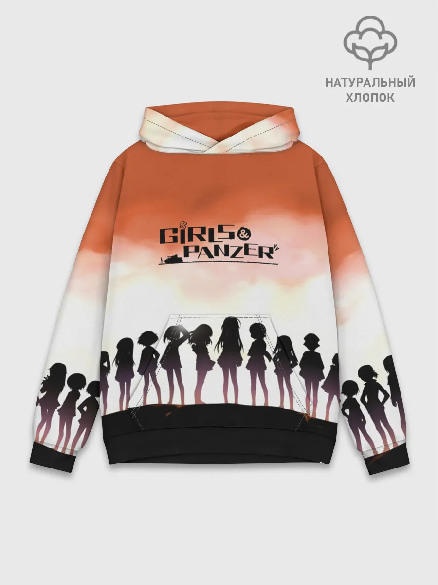 Худи мужской база хлопок / Girls und Panzer | Poster