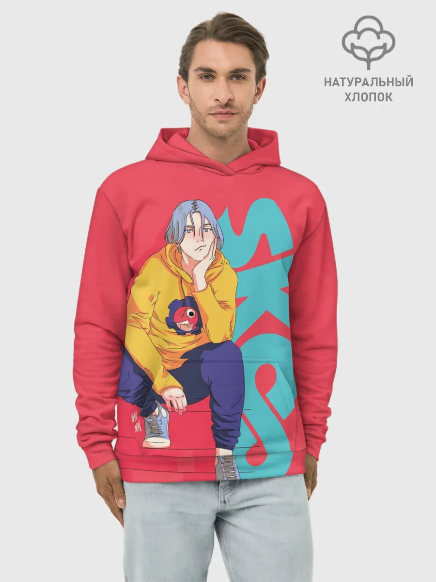 Худи мужской база хлопок / SK8 the Infinity Langa