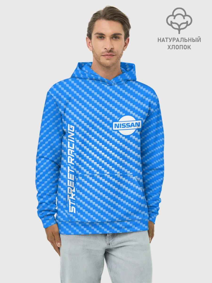Худи мужской база хлопок / Ниссан - Pro Racing